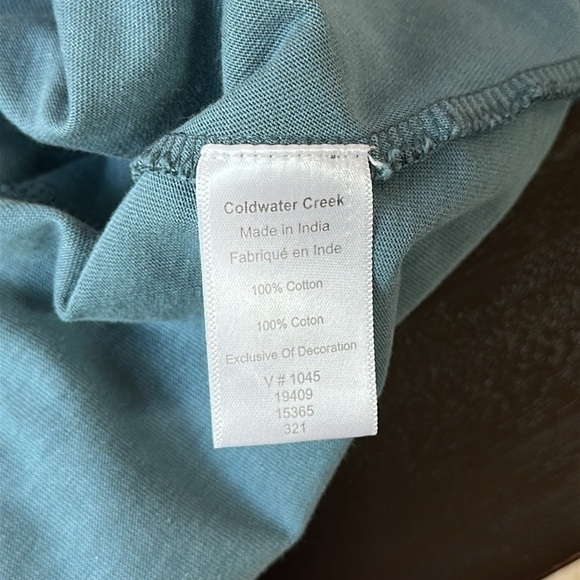 Boho Lagenlook Floral Embroidered Aqua Blue Maxi Dress SZ S - Picture 6 of 11